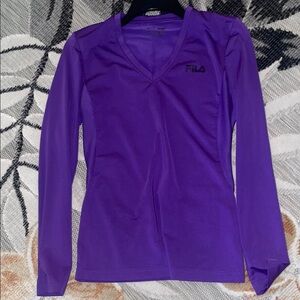 FILA Women's Purple Long Sleeve Top